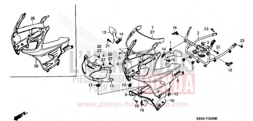 UPPER COWL NSR125RY de 2000
